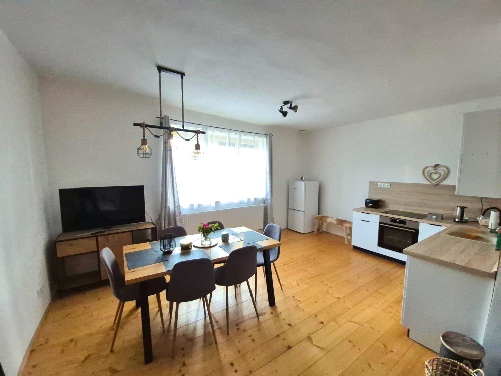 Ubytování Žíšov - obývací pokoj s kuchyní